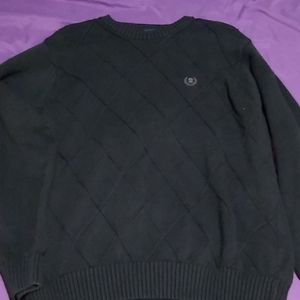 Men's izod argyle Navy sweater large